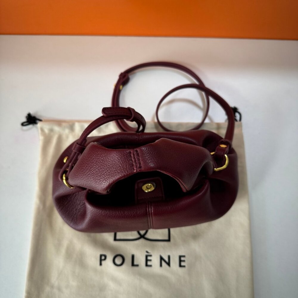 Polène Mini Bag in Wine Red - Picture 7 of 10